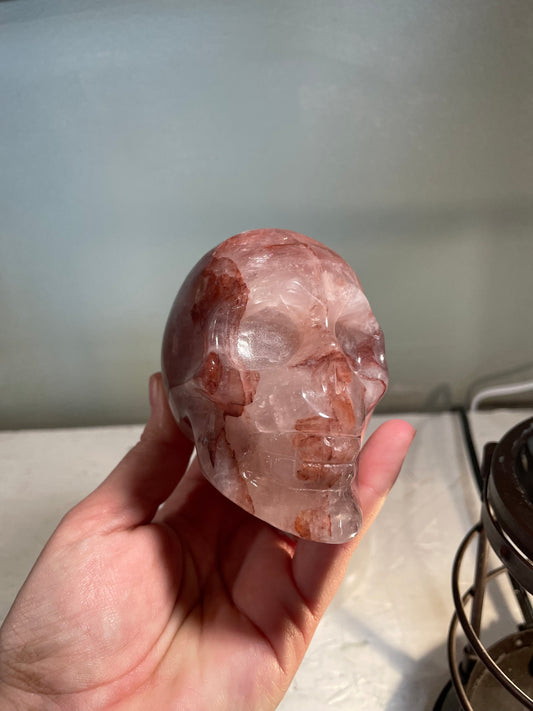 Fire Quartz Skull