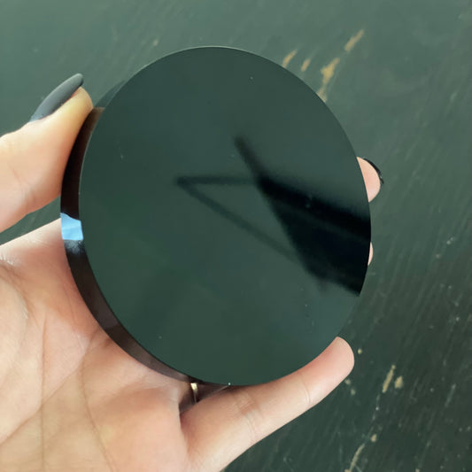 Black Obsidian Scrying Mirror