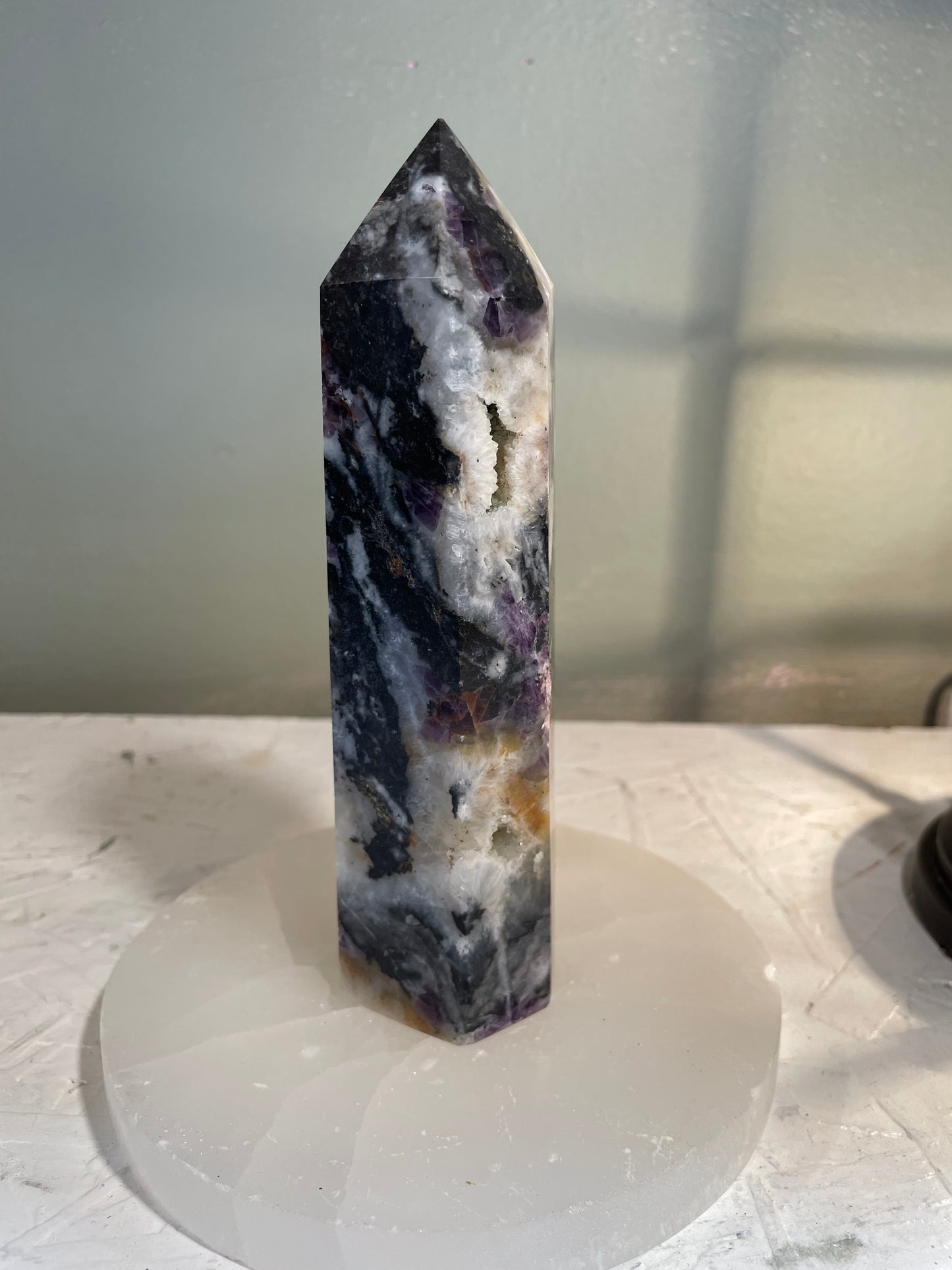 Sphalerite with Fluorite Tower