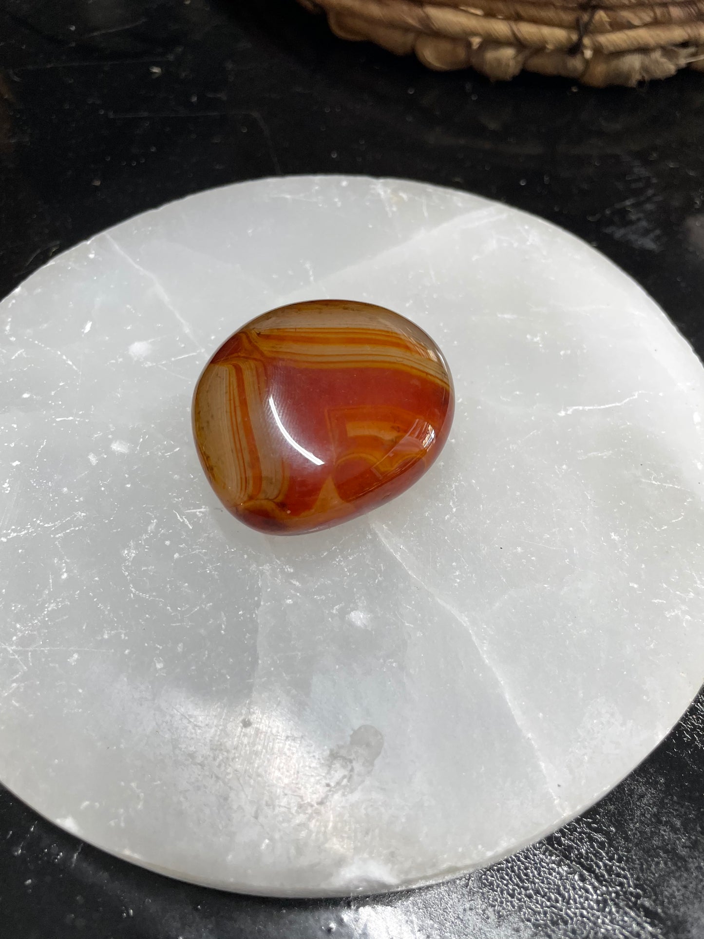 Carnelian Palm Stone