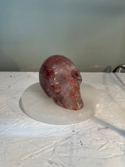 Fire Quartz Skull