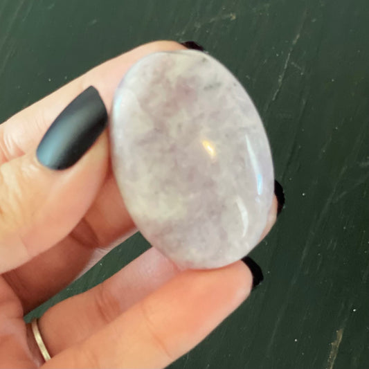 Lepidolite Palm Stone