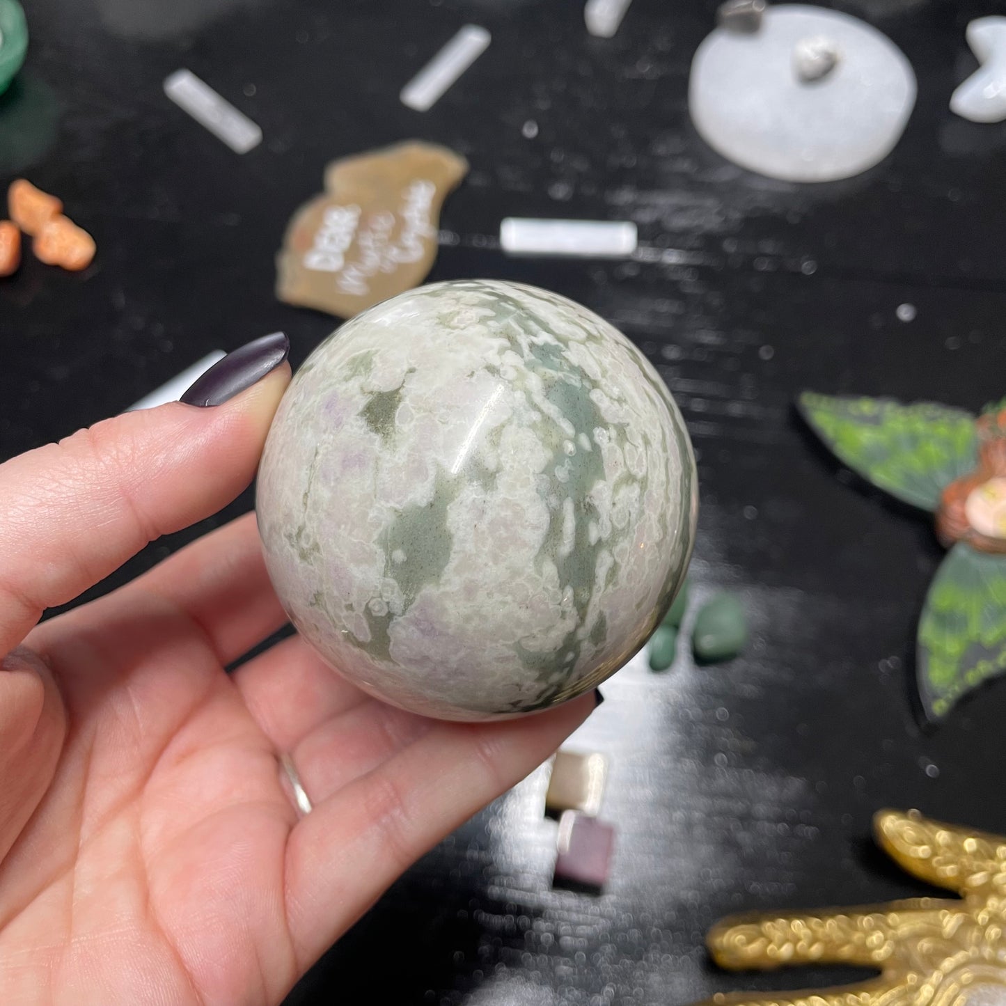 Auspicious Jasper Sphere