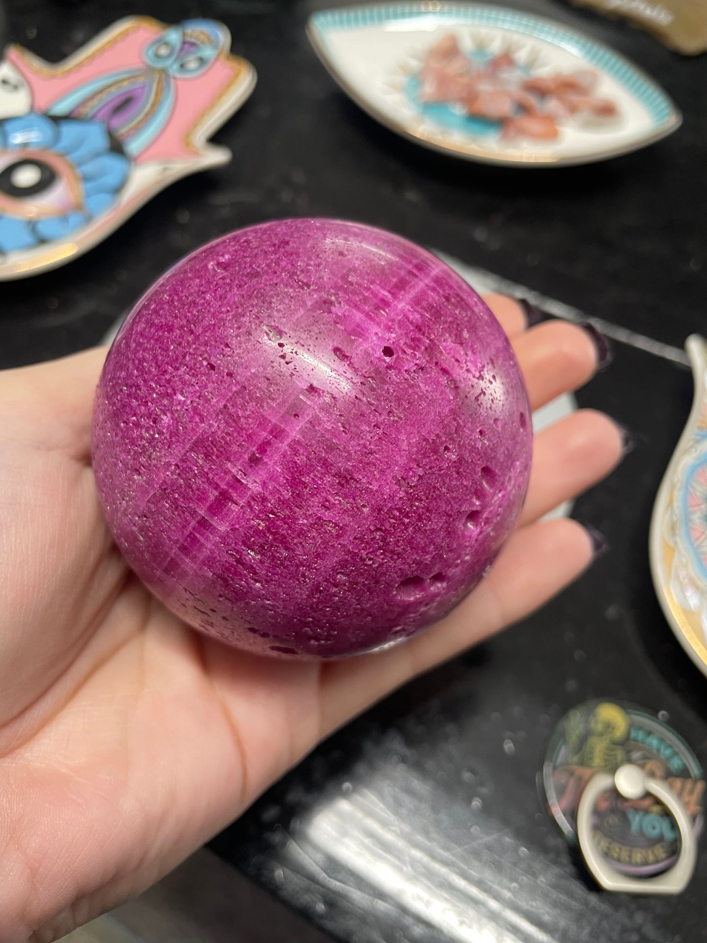 Honeycomb Ruby Sphere